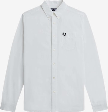 Fred Perry Regular fit Button Up Shirt in White: front
