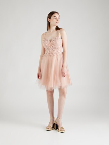 Laona Cocktail Dress in Orange: front