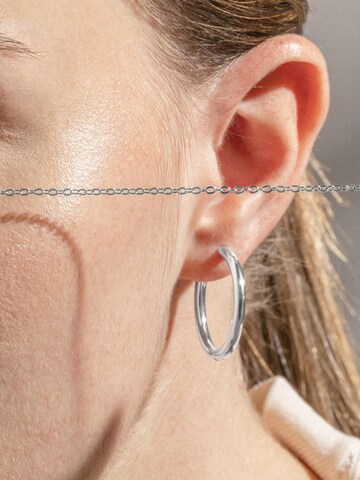 Luxenter Earrings 'Basem' in Silver