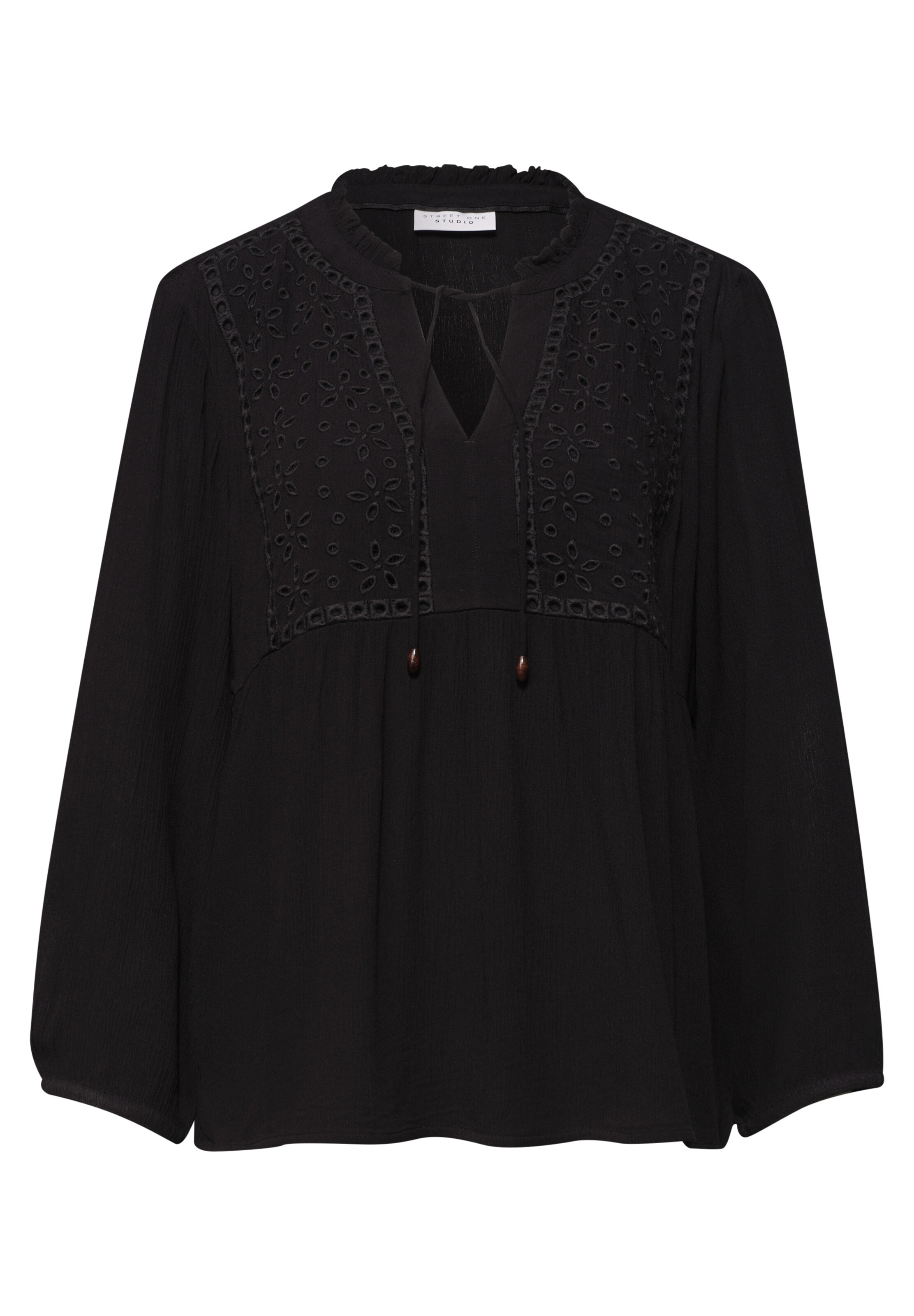 Street One Studio Bluse in Schwarz: Vorderseite