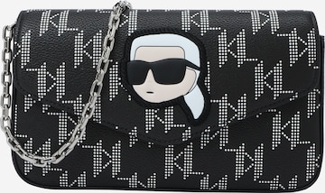 Karl Lagerfeld Axelremsväska 'Ikonik 2.0' i svart: framsida