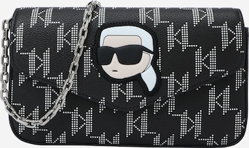 juoda Karl Lagerfeld Rankinė su ilgu dirželiu 'Ikonik 2.0': priekis