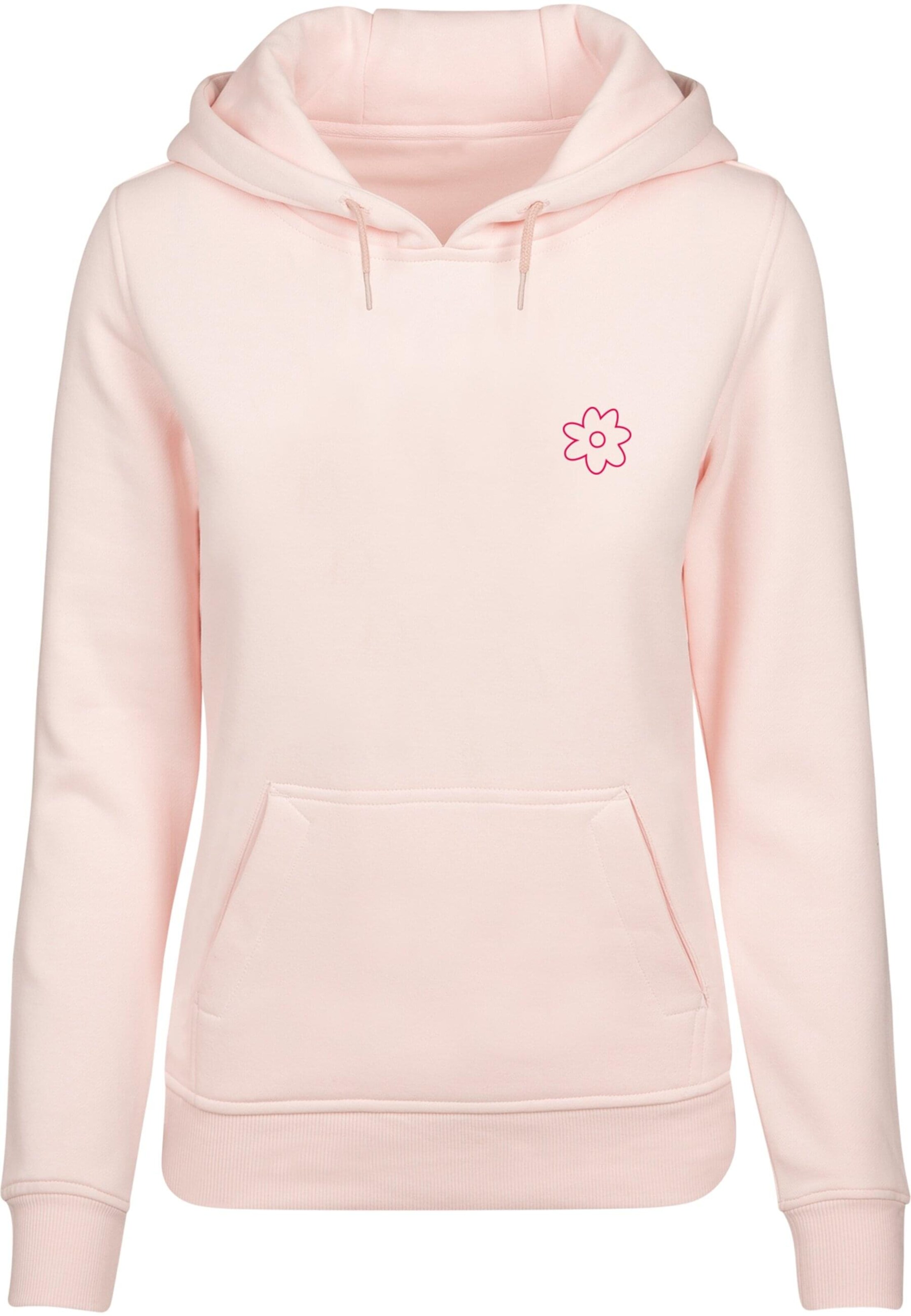 Merchcode Sweatshirt 'Flower' in Pink: Vorderseite