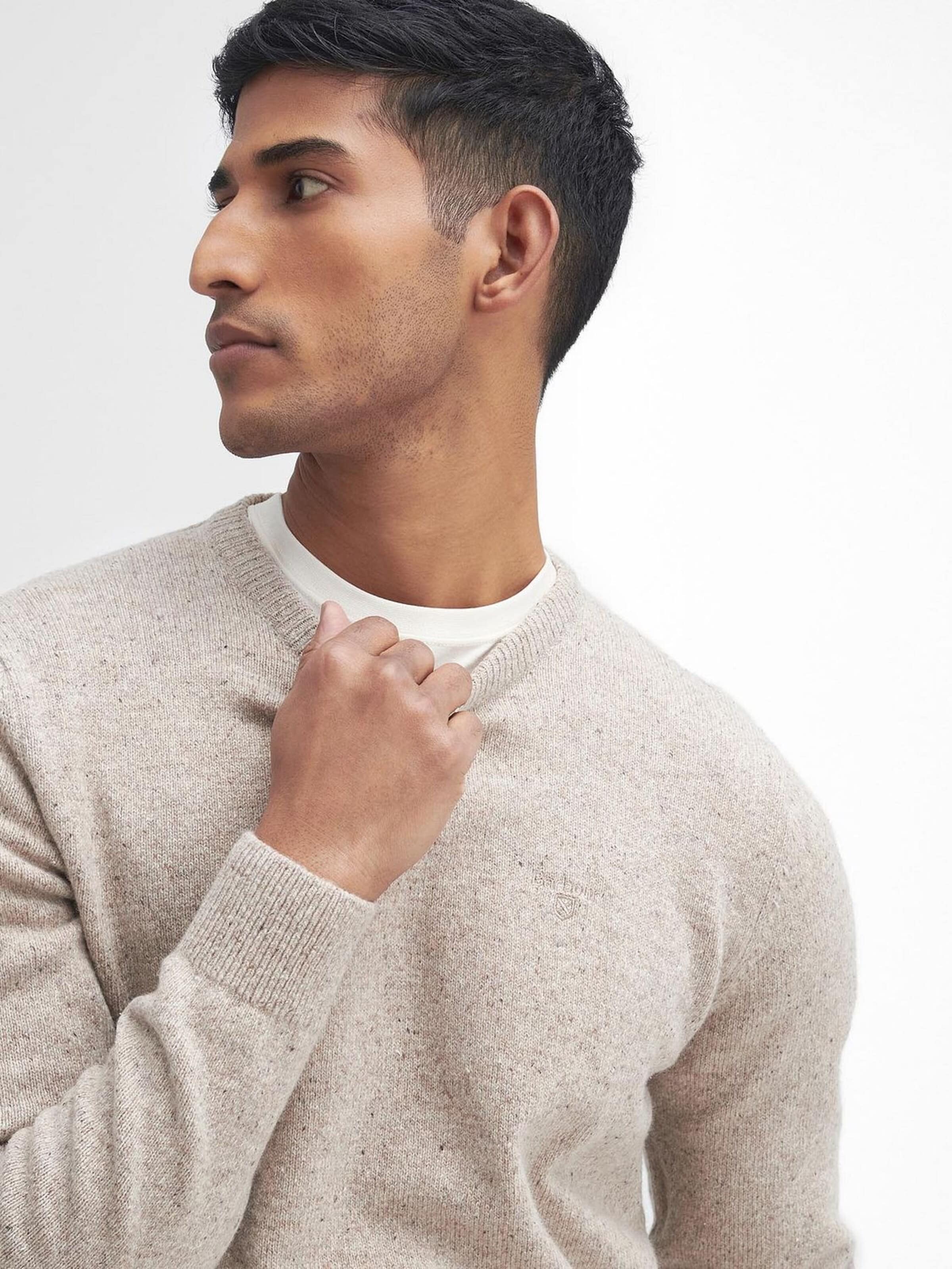 Barbour Trui 'Tisbury' in Beige