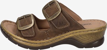 JOSEF SEIBEL Clogs 'Catalonia' in Brown: front