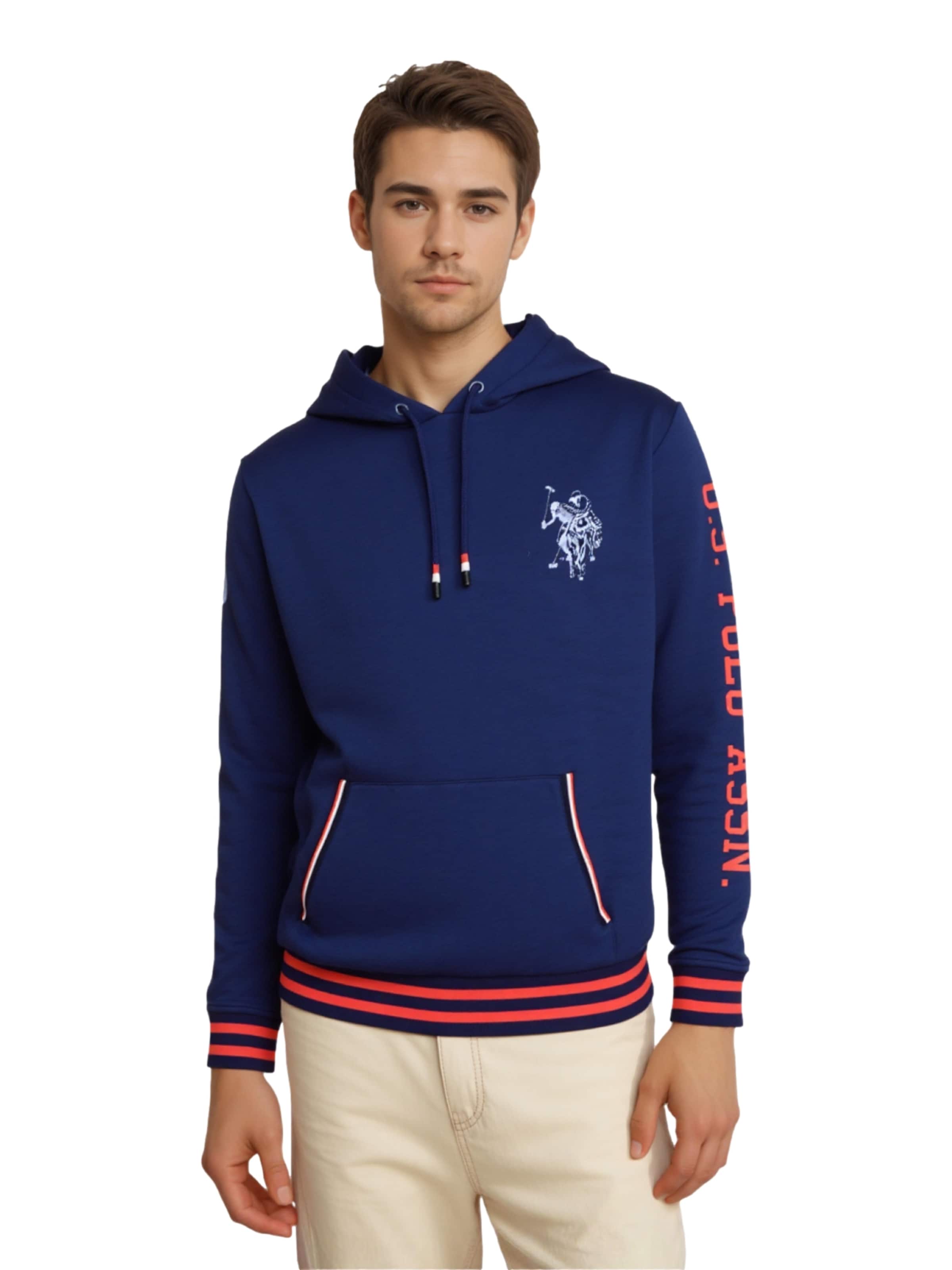 U.S. POLO ASSN.Gornji dio trenirke - plava boja: prednji dio