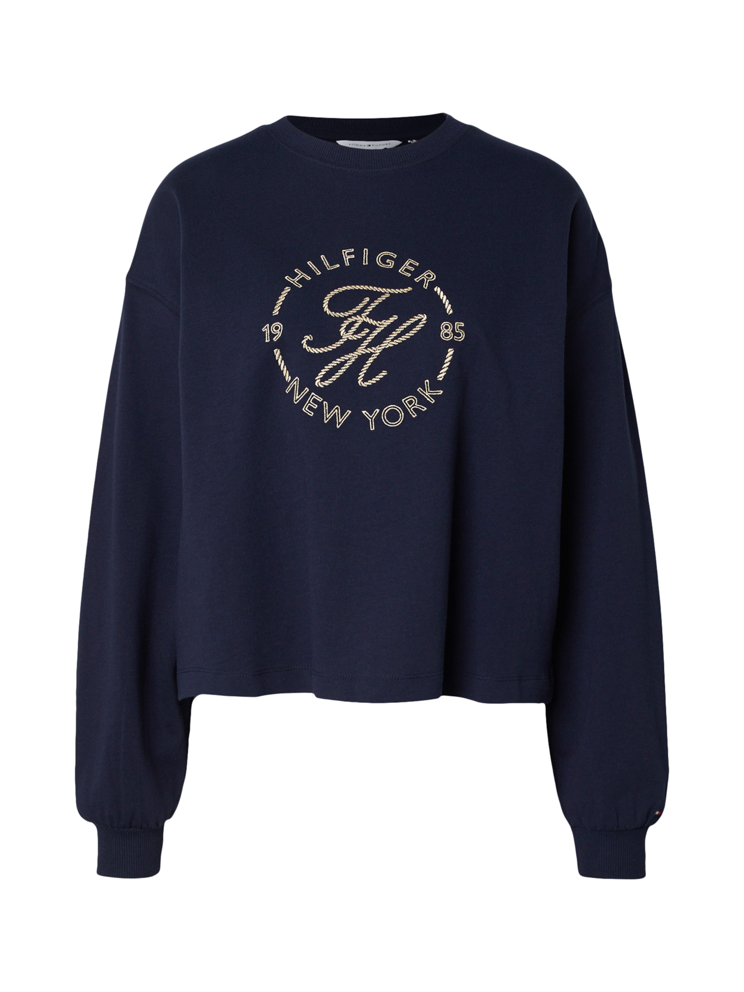 TOMMY HILFIGER Tričko 'ROUNDAL' – modrá: přední strana