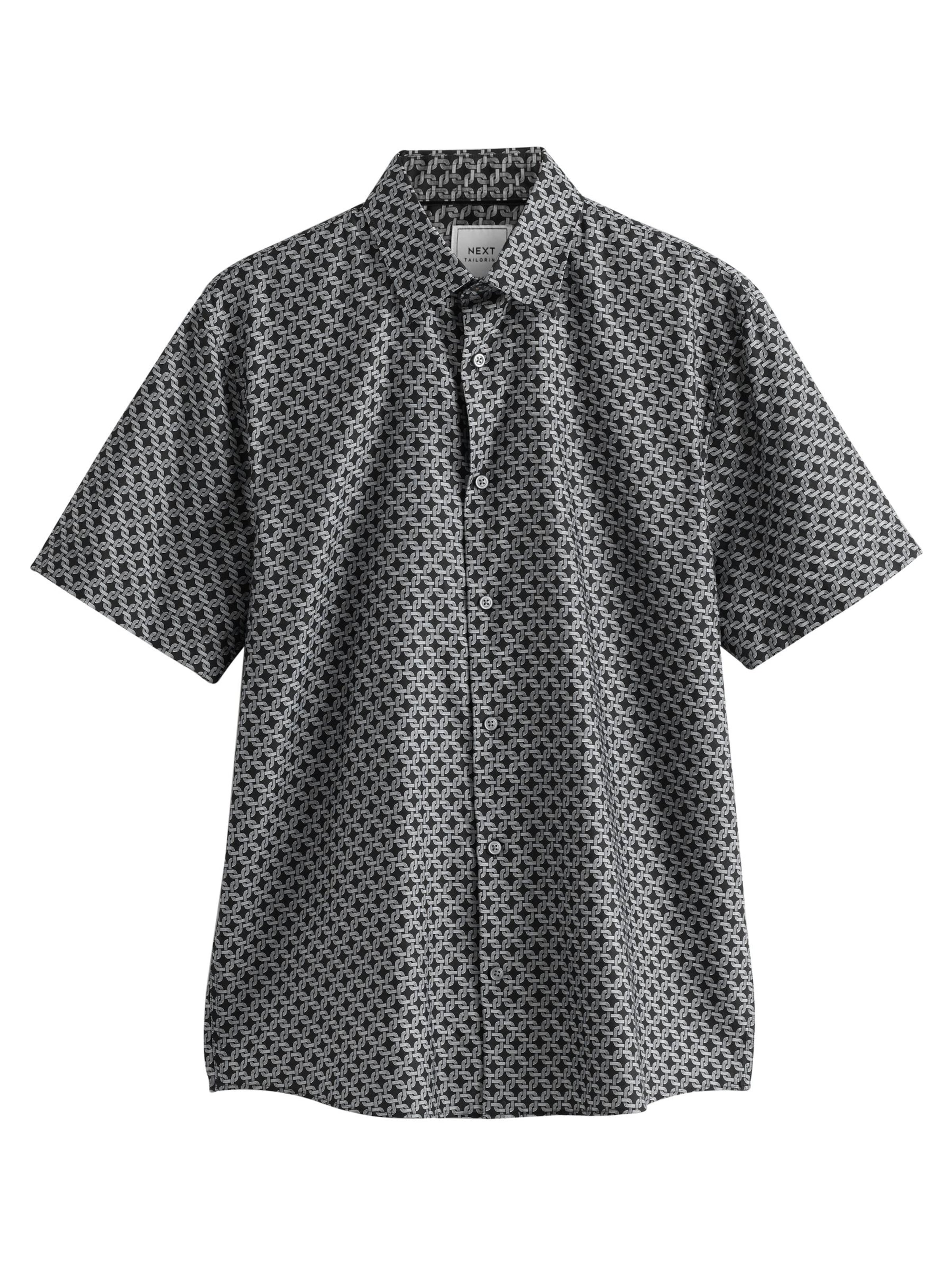 Next Regular fit Skjorta i svart: framsida