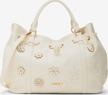 Borsa a mano 'Gisli 1' di Lancetti in bianco: frontale