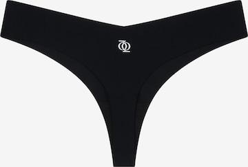 GOD SAVE QUEENS Slip 'Second Skin Brazilian' in Black: front