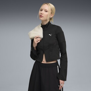 PUMA Sweatjacke 'Dare To' in Schwarz: Vorderseite