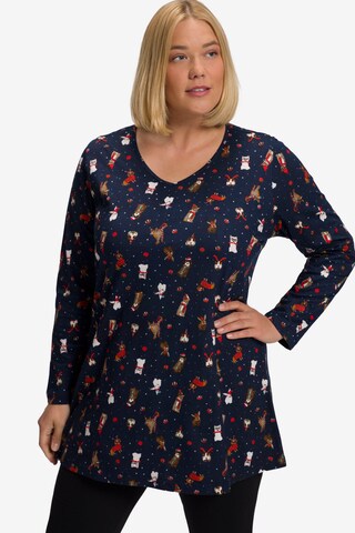 Ulla Popken Shirt in Blauw: voorkant