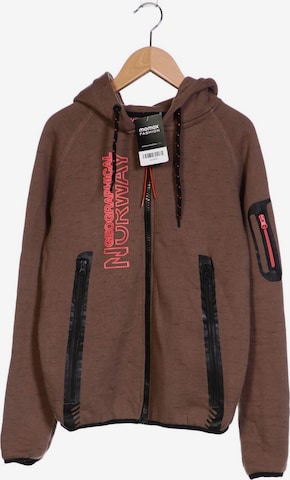 Geographical Norway Sweatshirt & Zip-Up Hoodie in M in Brown: front