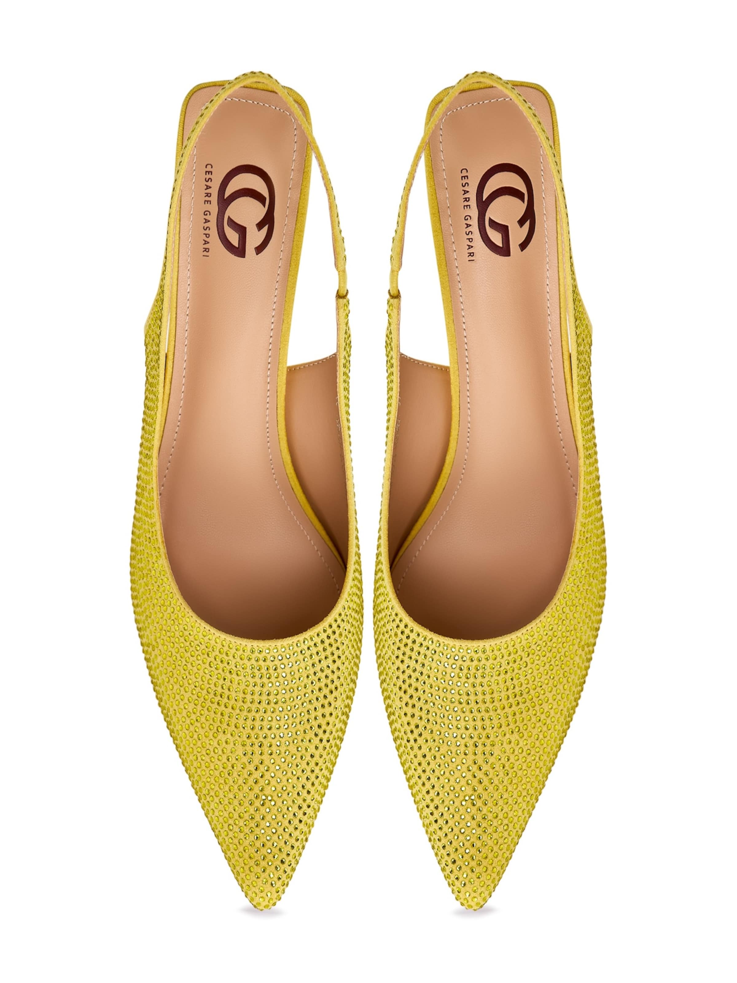 CESARE GASPARI Pumps in Gelb