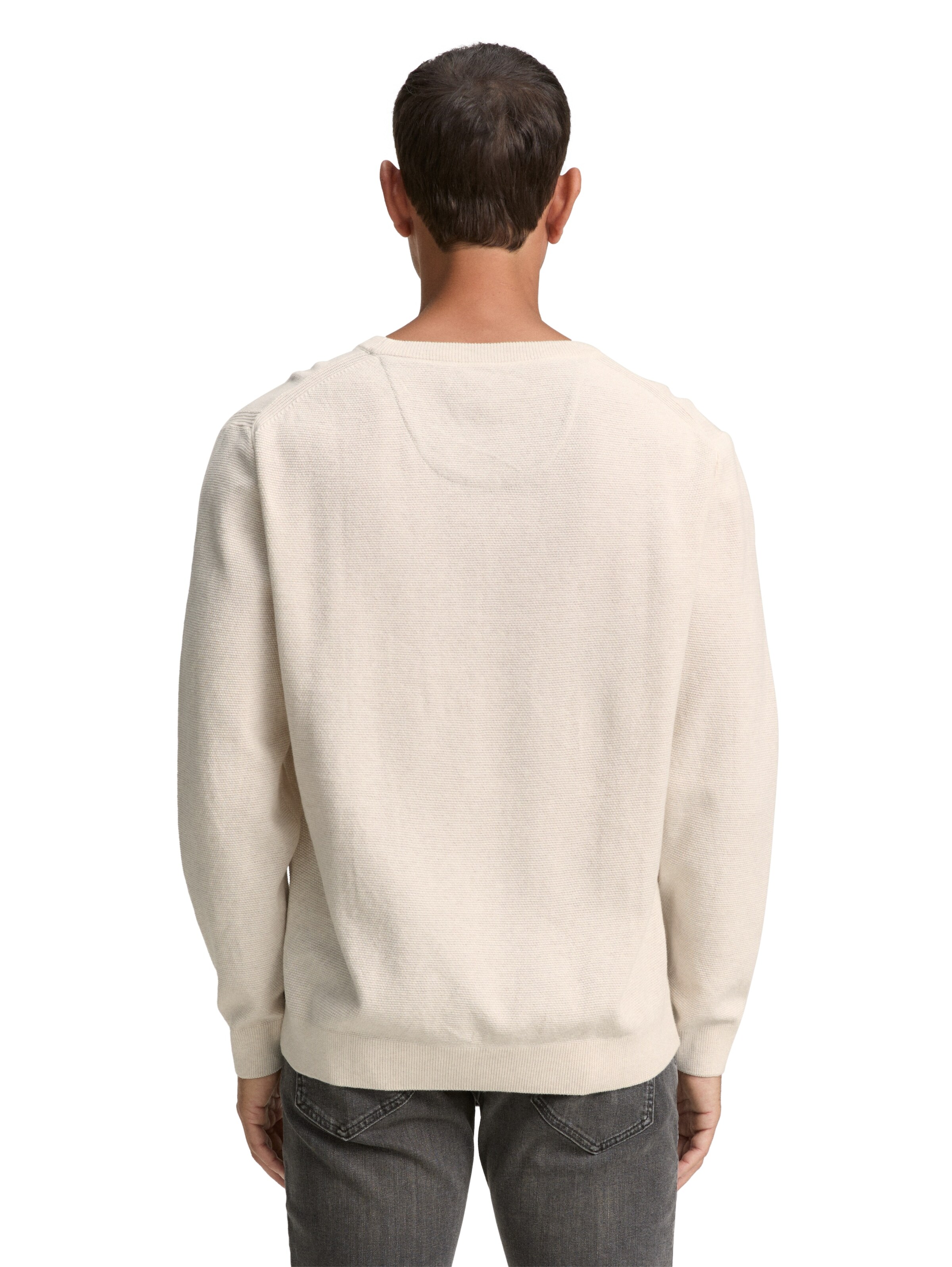 TOM TAILOR Sweater in White