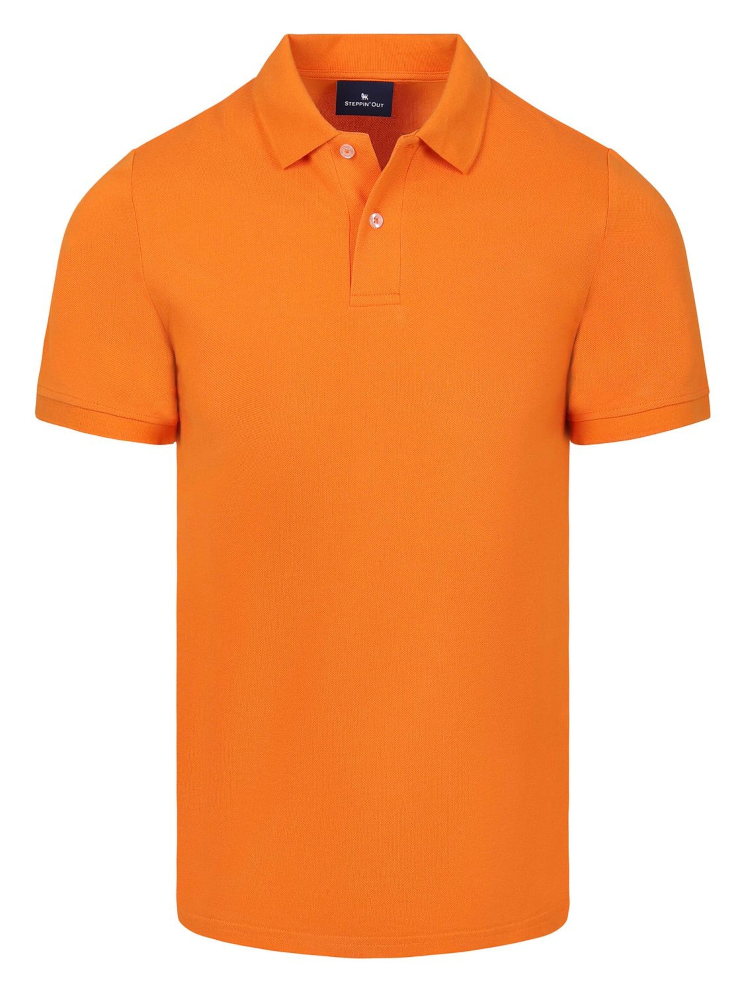 Steppin' out Shirt in Oranje: voorkant