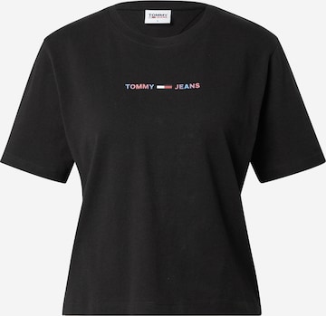 T-shirt Tommy Jeans en noir : devant