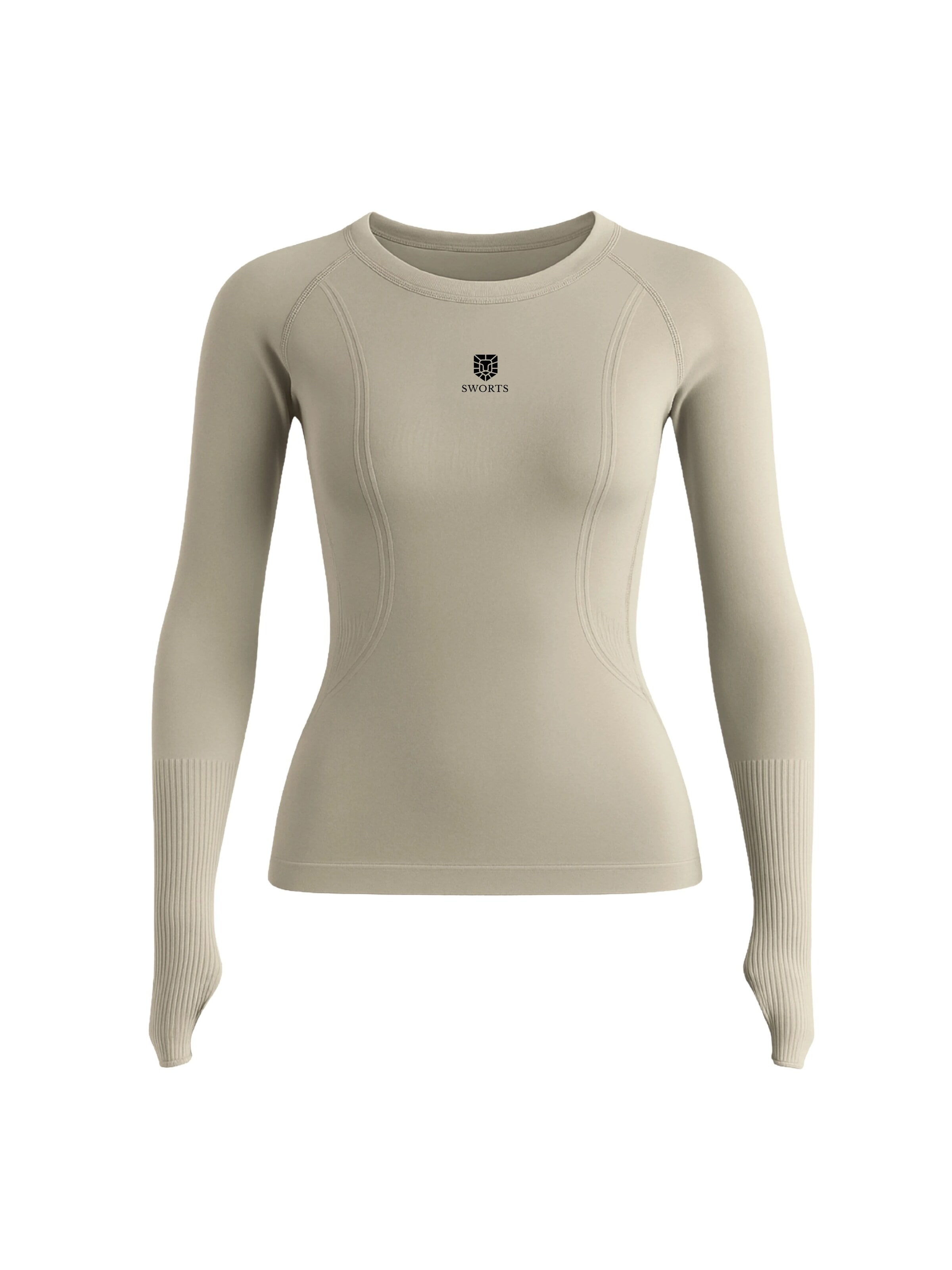 SWORTS Performance Shirt 'BASE' in Beige: front