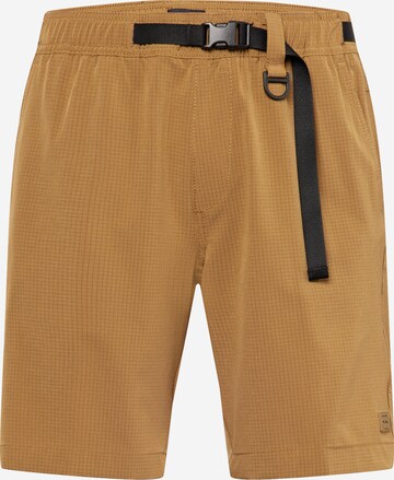 BILLABONG Athletic Swim Trunks in Brown: front