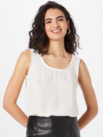 PIECES - Top 'Vera' en blanco: frente