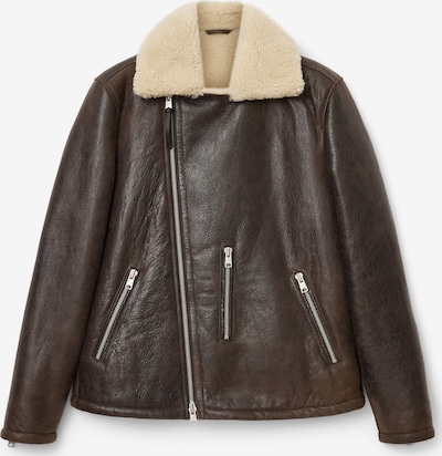 Žieminė striukė iš AllSaints, spalva – tamsiai ruda / balkšva, Prekių apžvalga