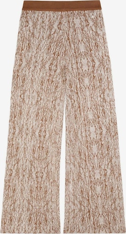 Wide Leg Pantalon Scalpers en marron : devant