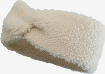 styleBREAKER Headband 'Stirnband in Teddyfell Optik' in Beige: front