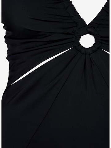 Costum de baie întreg 'SMAGGIE' de la Swim by Zizzi pe negru