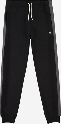 Champion Authentic Athletic Apparel Tapered Workout Pants in Black: front