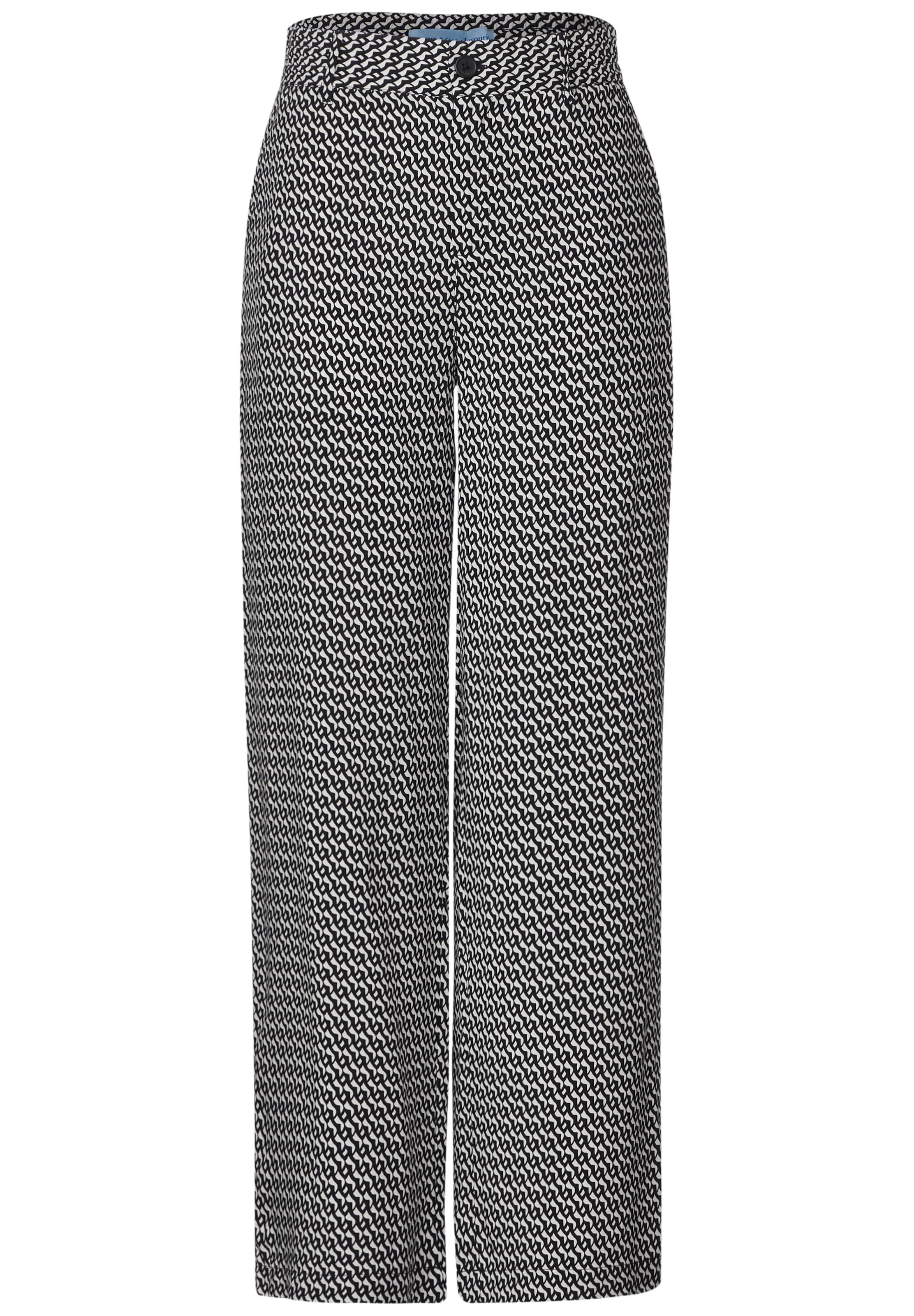 STREET ONE Loose fit Pants in Black: front