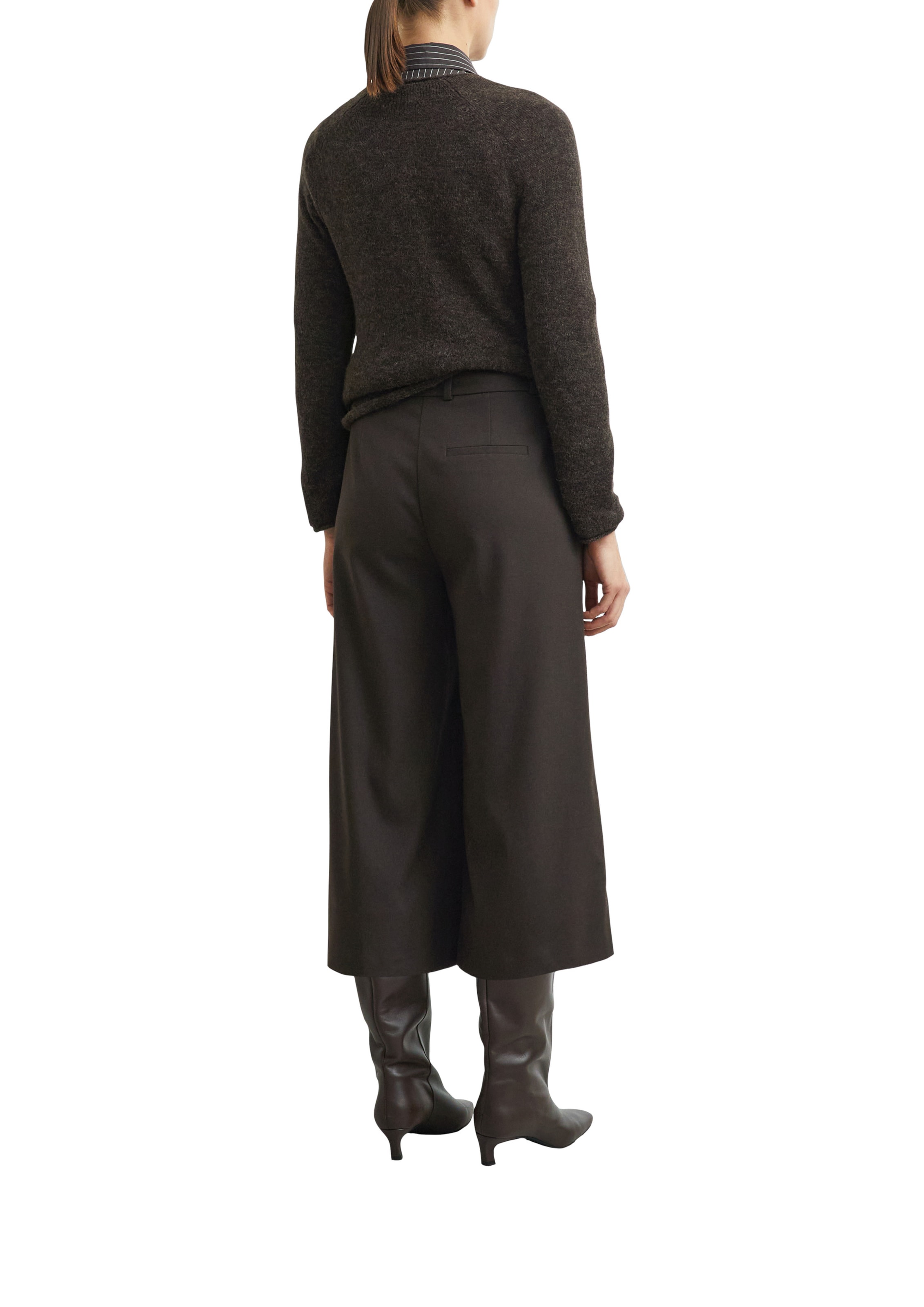 COMMA Wide Leg Hose in Braun