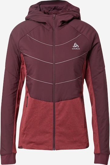 ODLO Athletic Jacket in Grey / Wine red / mottled red, Item view