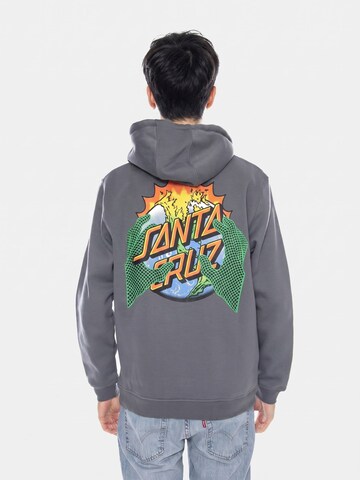 Sweat-shirt 'Kendall End Of The Dot -- Men's Grey Hoodie' Santa Cruz en gris