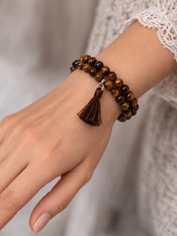 COLLEZIONE ALESSANDRO Bracelet 'Peppa' in Brown: front