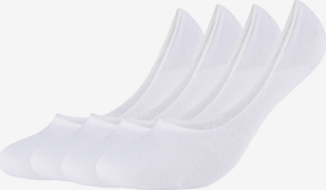 camano Ankle Socks 'Comfort' in White: front