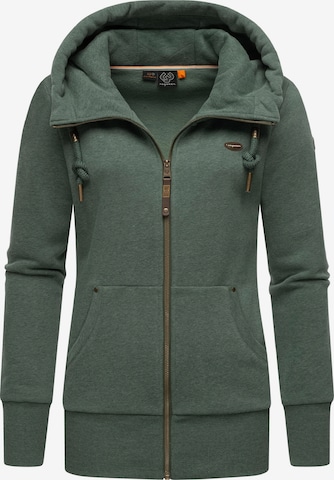 Veste de survêtement 'Neska' Ragwear en vert : devant