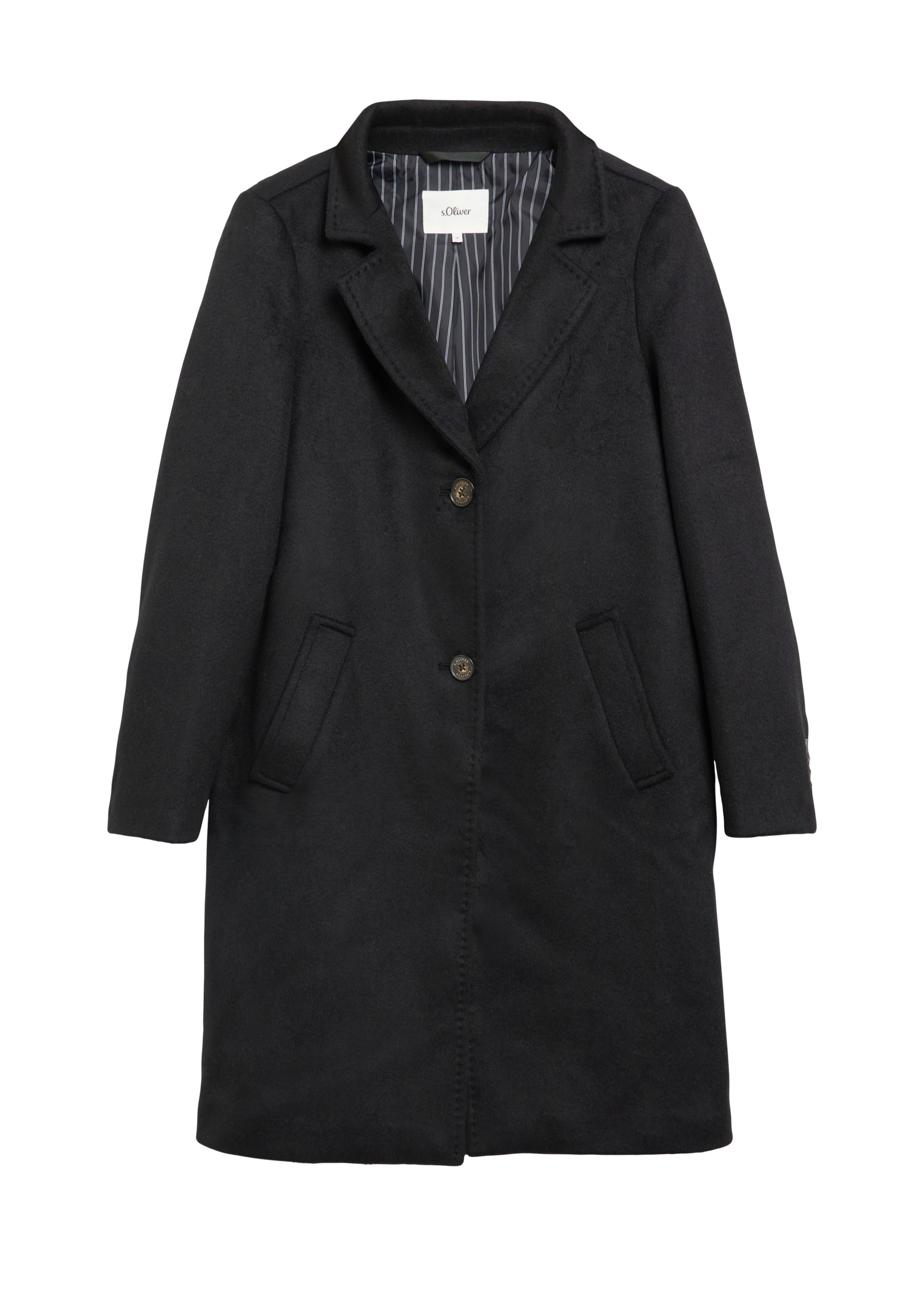 s.Oliver Between-seasons coat in Black: front