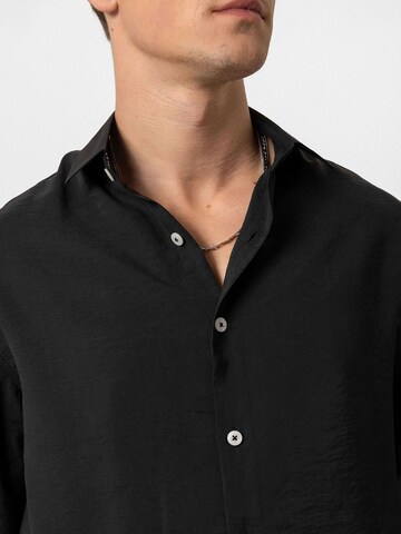 Antioch Comfort Fit Πουκάμισο 'Oscar' σε μαύρο