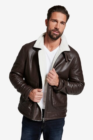 JP1880 Between-Season Jacket in Brown: front