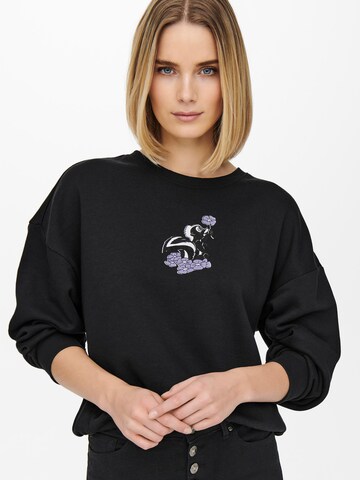 ONLY Sweatshirt 'Disney' in Black