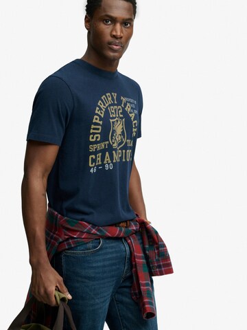 Superdry & Co - Camisa 'Vintage Prep' em azul