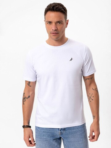 T-Shirt Moxx Paris en blanc : devant