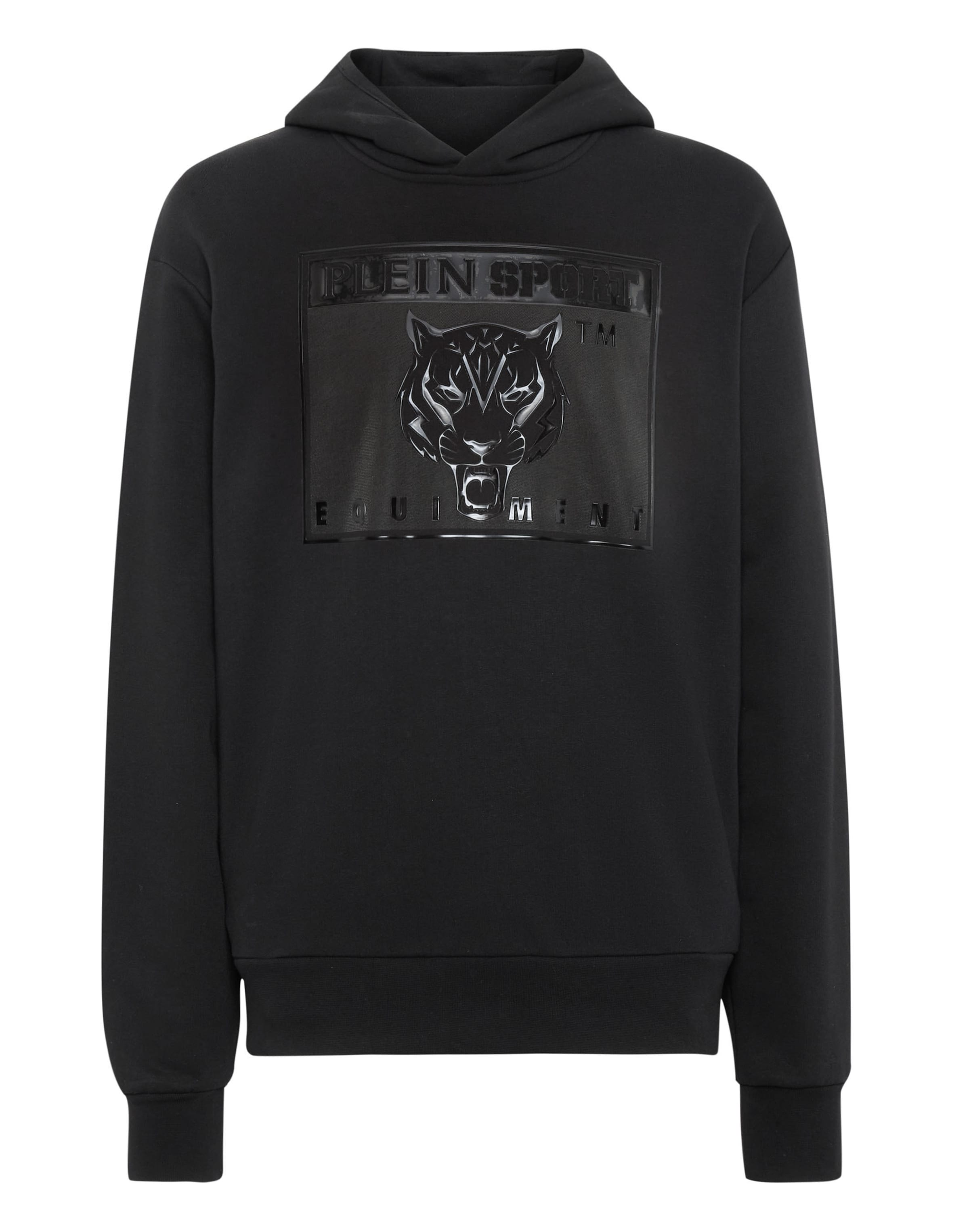 Felpa 'Tiger' di Plein Sport in nero: frontale