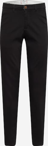 JACK & JONES - Regular Calças chino 'Marco Dave' em preto: frente