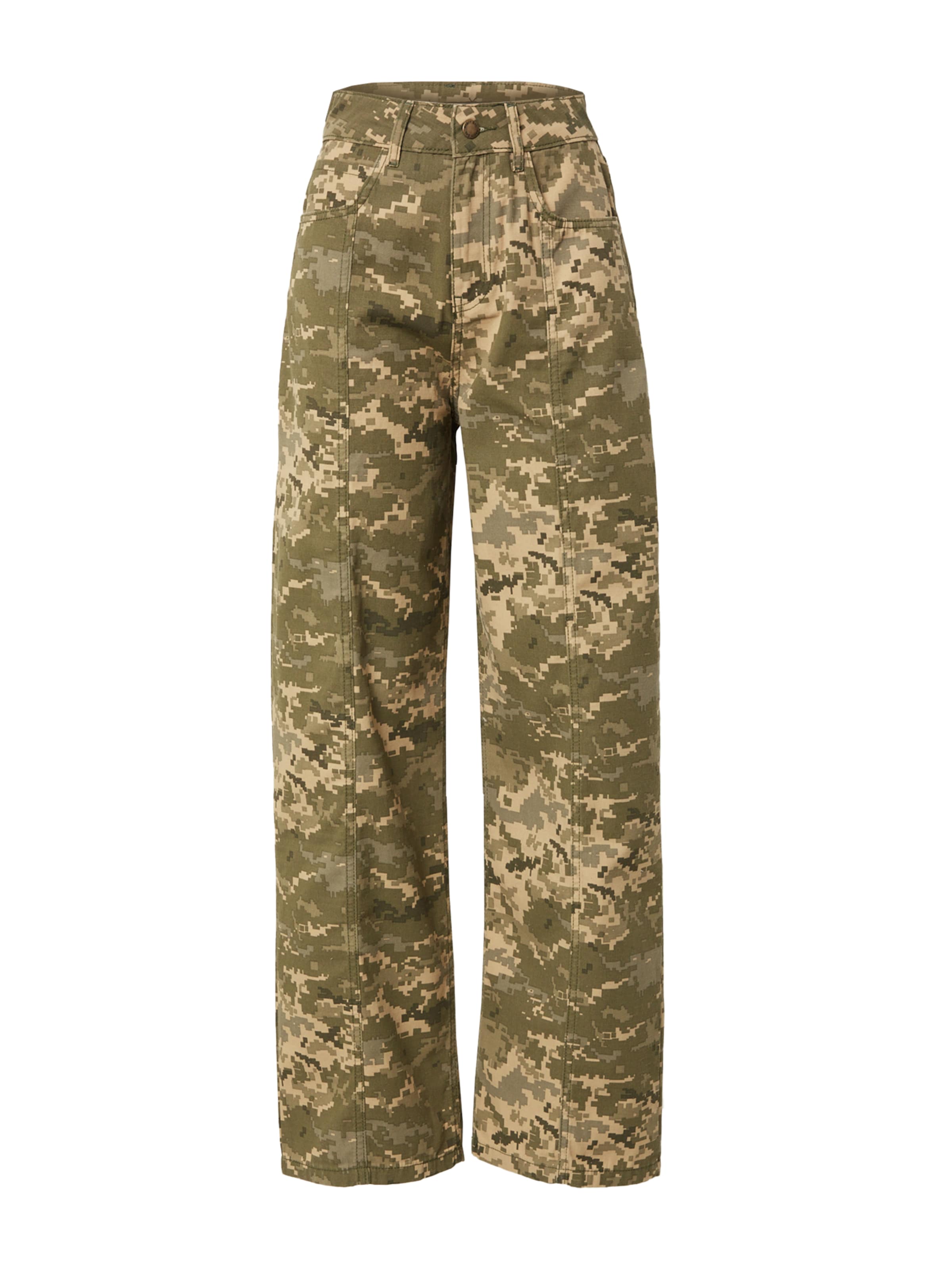 žalia Nasty Gal Laisvas Kelnės 'Abstract': priekis