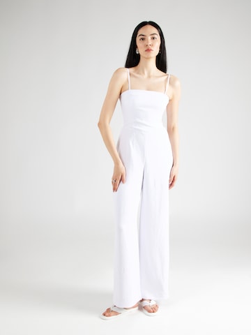 Abercrombie & Fitch Ολόσωμη φόρμα σε λευκό: μπροστά