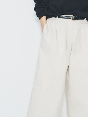 Wide leg Pantaloni con pieghe di The Set in grigio