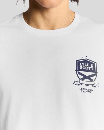 Lyle & Scott Shirt 'Legends On The Pitch' in Wit