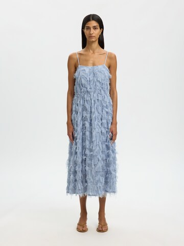 SELECTED Jurk 'SLFMyline' in Blauw: voorkant