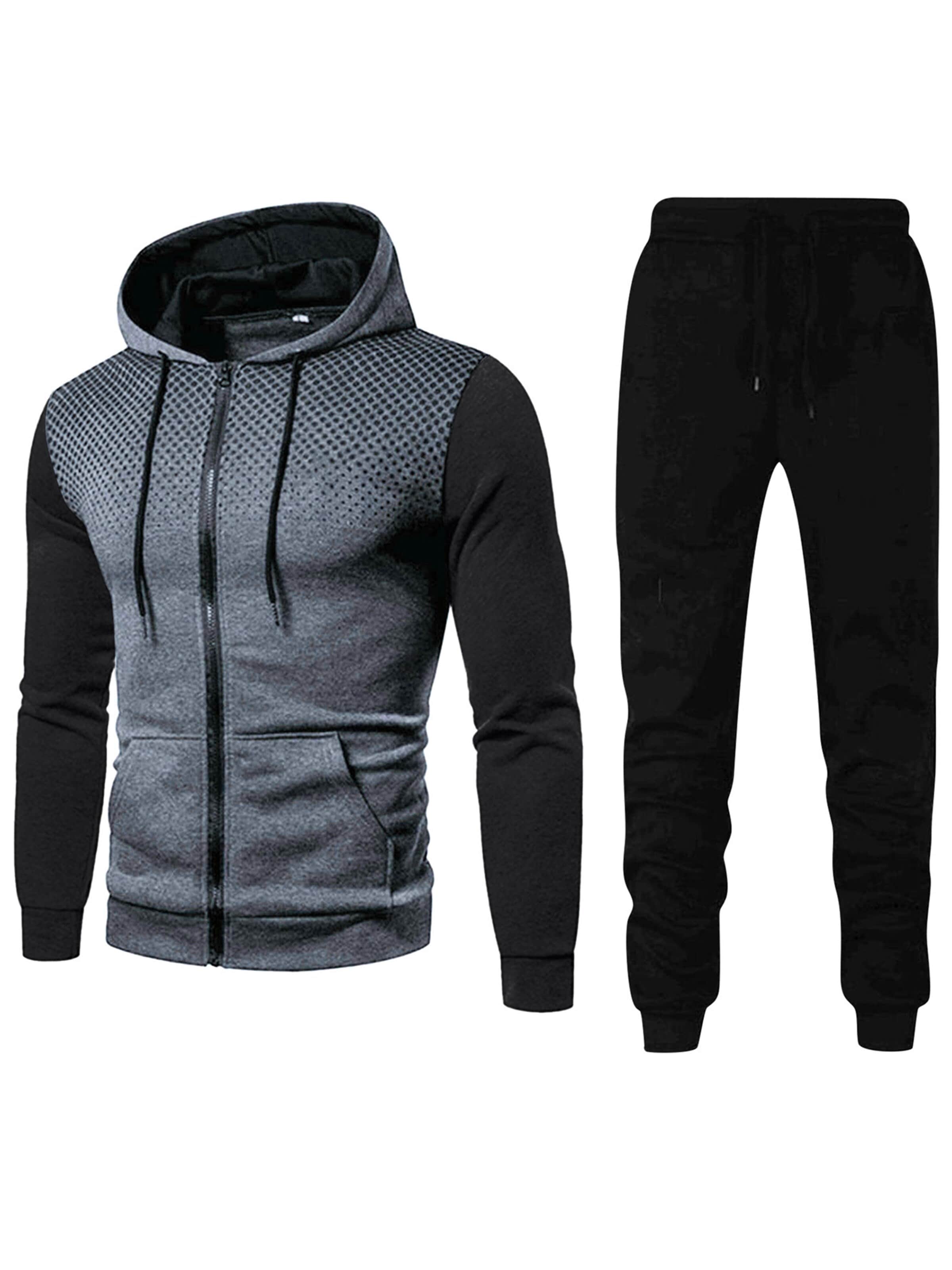 YOUTHUP Sports Suit in Grey: front